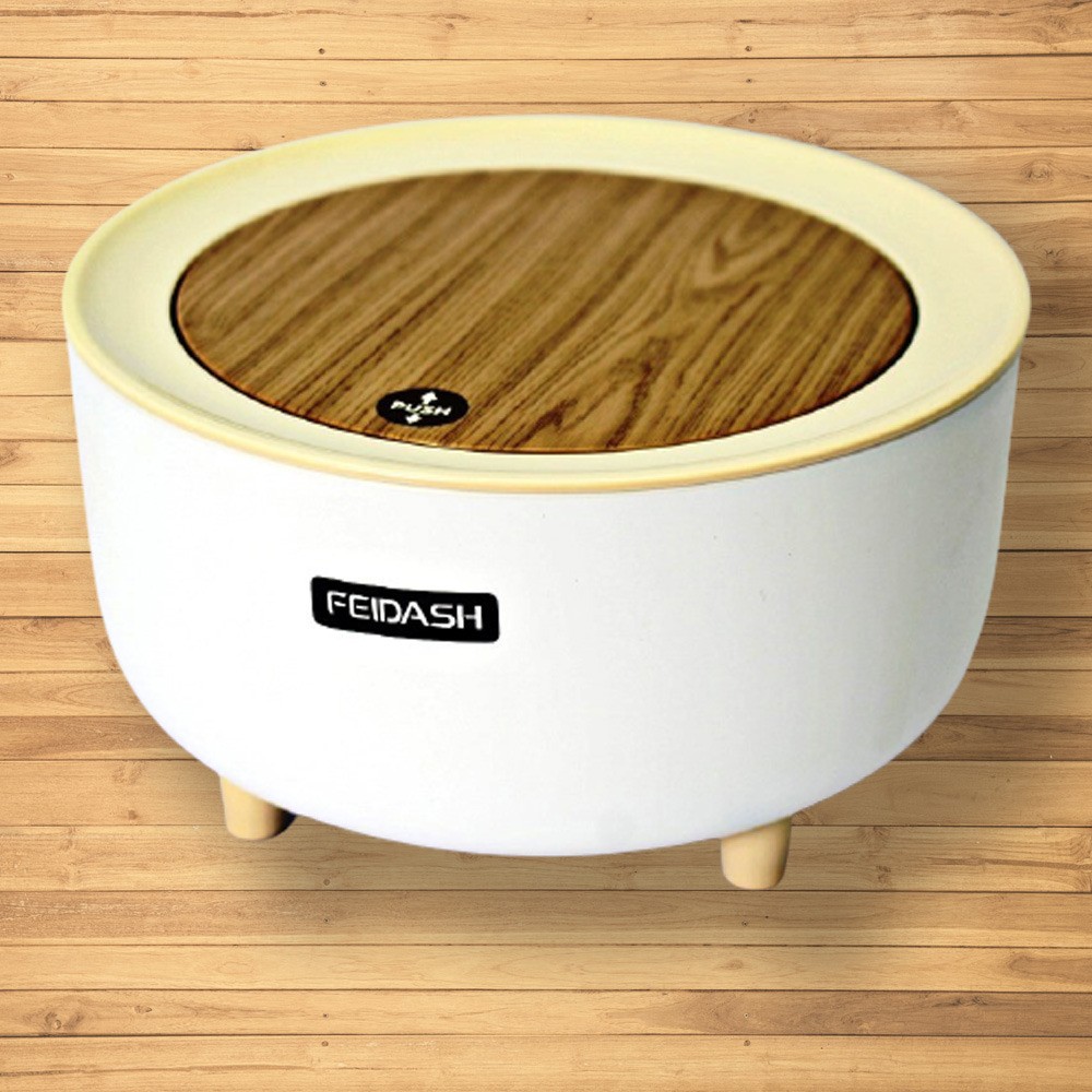 1PCS Mini automated desk dustbin box Desktop Trash Can Simple Press
